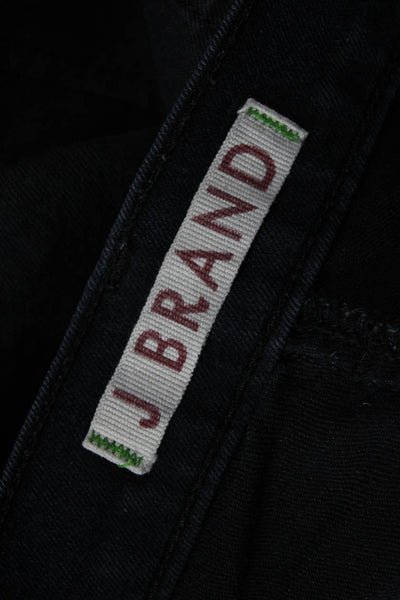 J Brand Womens Ankle Skinny Biker Jeans Black Size 25