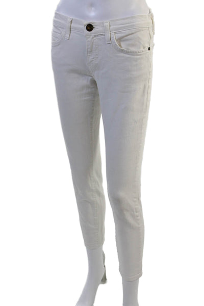 Current/Elliott Women White Ankle Skinny Jeans Size 27
