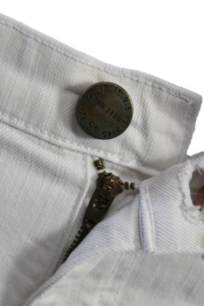 Current/Elliott Women White Ankle Skinny Jeans Size 27