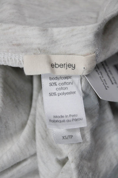 Eberjey Womens Beige Long Sleeve Basic T-Shirt Size XS