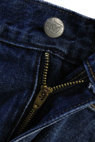 J Crew Unisex Mom Cropped Dark Blue Jeans Size 32