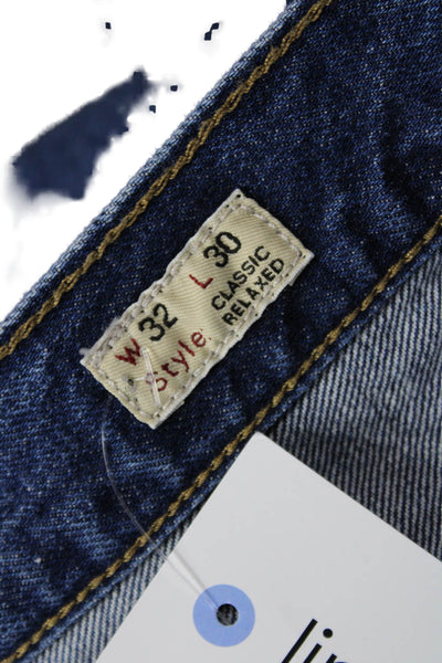 J Crew Unisex Mom Cropped Dark Blue Jeans Size 32
