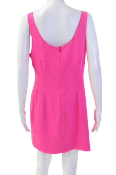 Amanda Uprichard Women Shift Tank Dress Pink Short Polyester Size L