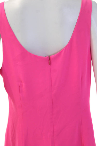 Amanda Uprichard Women Shift Tank Dress Pink Short Polyester Size L