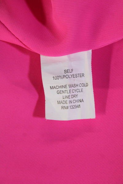 Amanda Uprichard Women Shift Tank Dress Pink Short Polyester Size L