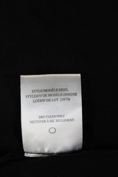 Theory Women Basic Silk Tank Black Sleeveless Petite Size S