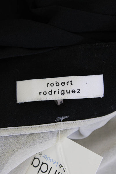 Robert Rodriguez Womens Black Pleated A-Line Midi Skirt 100% Polyester Size S