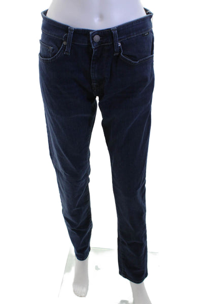 Mavi Jeans Mens Skinny Dark Blue High Rise Jeans Button Fly Size 30