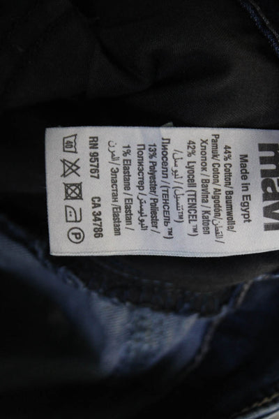 Mavi Jeans Mens Skinny Dark Blue High Rise Jeans Button Fly Size 30