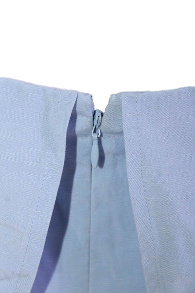 Club Monaco Women Jumpsuit Sleeveless Light Blue Sweetheart Neck Cotton Size 12