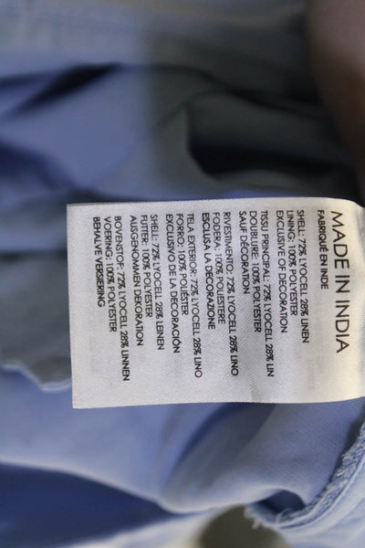 Club Monaco Women Jumpsuit Sleeveless Light Blue Sweetheart Neck Cotton Size 12