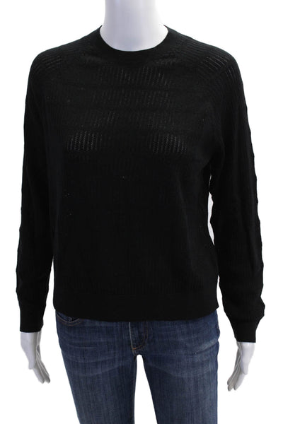 27 Miles Unisex Black Crew Neck Pullover Sweater Size S