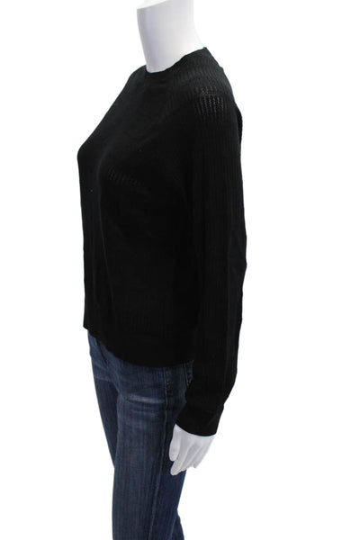 27 Miles Unisex Black Crew Neck Pullover Sweater Size S
