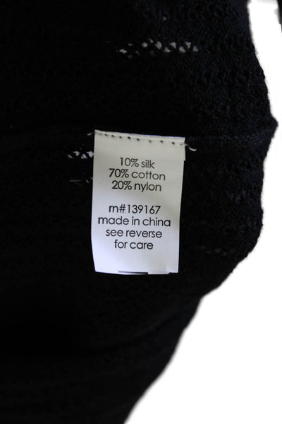 27 Miles Unisex Black Crew Neck Pullover Sweater Size S