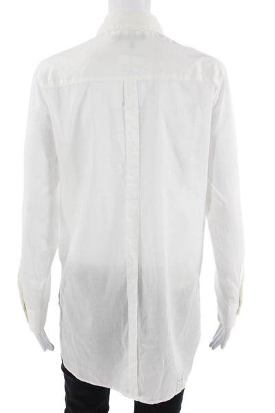 Rag & Bone Jean Women Tunic Button-Up Collared Long Sleeve White Cotton Size XS