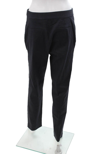 Elie Tahari, Women Ankle Dress Pants Dark Blue Linen Blend Zip Size 8
