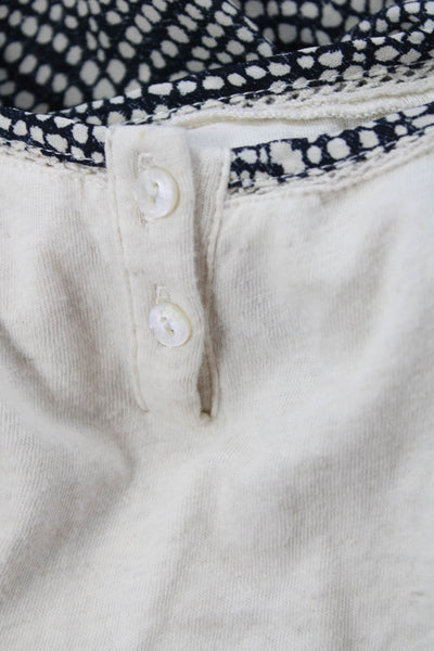 Scotch R'Belle Girls Spotted Short Sleeve T-Shirt Top Beige Size 8