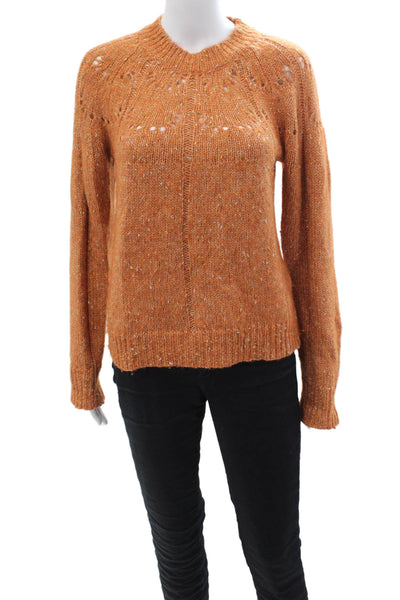 Roller Rabbit Womens Orange Bohemian Crewneck Pullover Sweater Size S