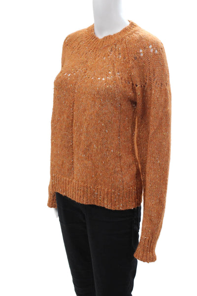 Roller Rabbit Womens Orange Bohemian Crewneck Pullover Sweater Size S