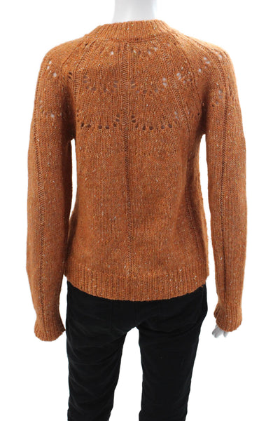 Roller Rabbit Womens Orange Bohemian Crewneck Pullover Sweater Size S