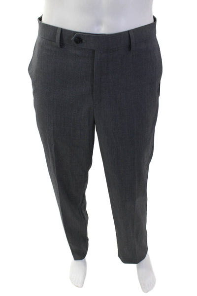 Michael Kors Men Dark Gray Dress Pants Polyester Rayon Spandex Size 34