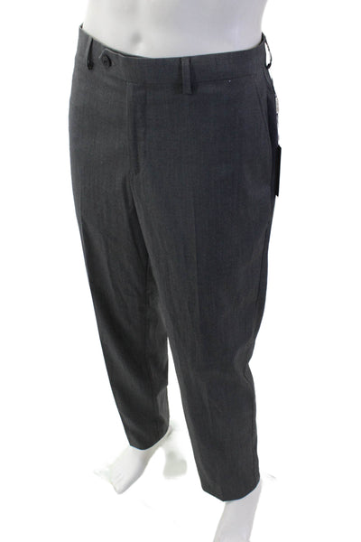 Michael Kors Men Dark Gray Dress Pants Polyester Rayon Spandex Size 34