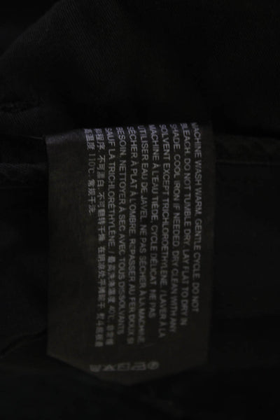 Theory Men Dress Pants Black Button Polyamide/Elastane Size 28