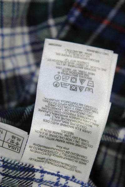 Brooks Brothers Men's Long Sleeves Button Down Multicolor Plaid Shirt Size M