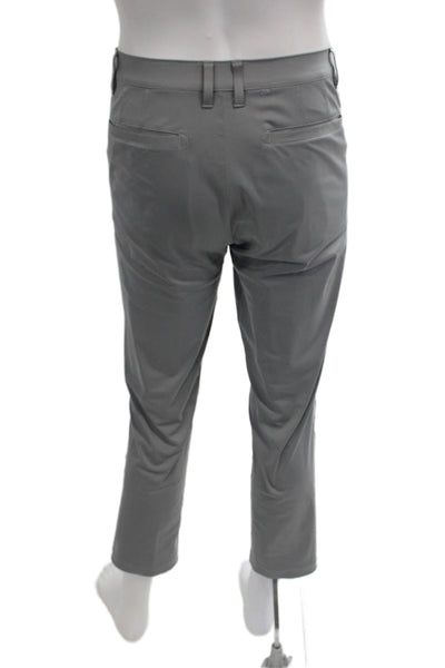Rhone Mens Gray Cropped Ankle Pants Polyester Button Fly Size 32