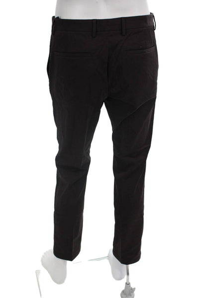 Theory Mens Black Ankle Cropped Dress Pants Button Size 32