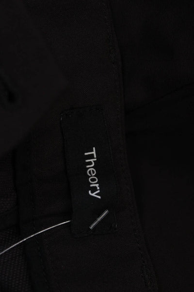 Theory Mens Black Ankle Cropped Dress Pants Button Size 32