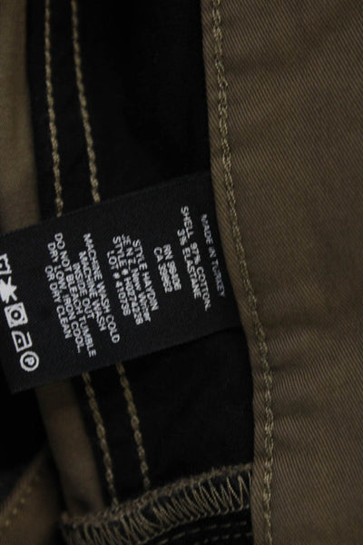 Theory Men Chinos Brown Button Closure Size 32