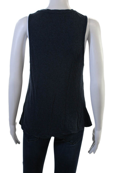 Soul Cycle Women Dark Blue Sports Sleeveless Tank Size M