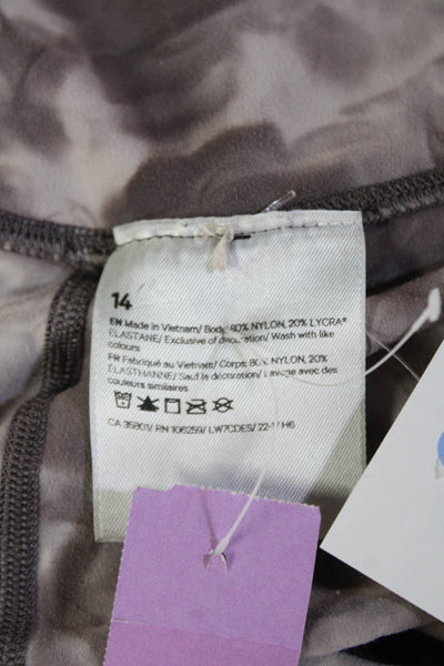 Lululemon Unisex Gray Biker Shorts Size 14
