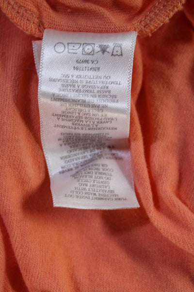 Rails Womens Tank Sundress Orange 100% Cotton Sleeveless Tie Mini Size S