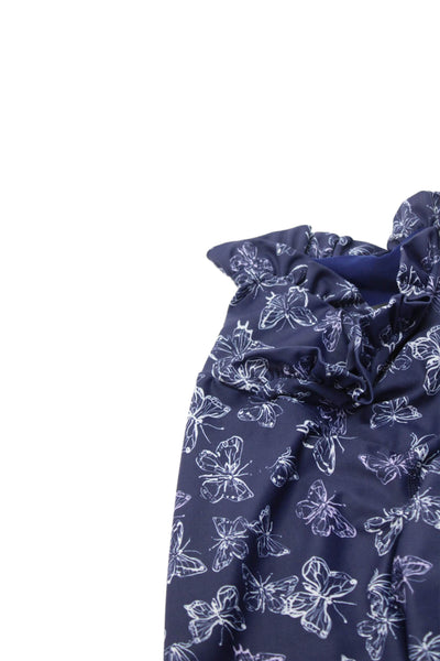 Beach Riot Women Dark Blue Butterfly Leggings Size XS