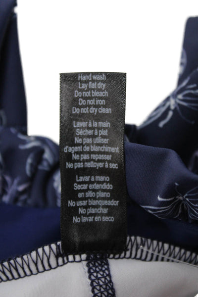 Beach Riot Women Dark Blue Butterfly Leggings Size XS