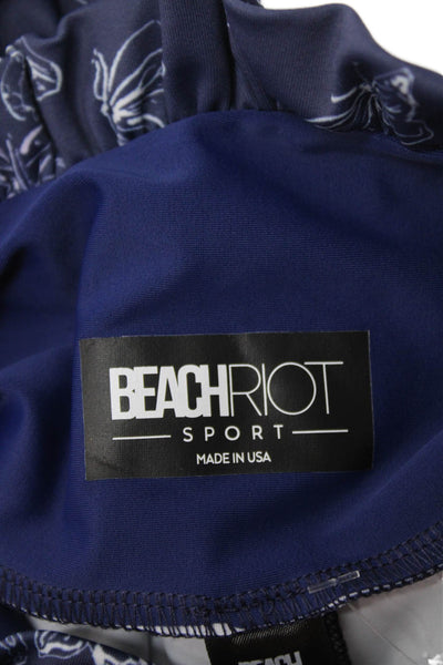 Beach Riot Women Dark Blue Butterfly Leggings Size XS