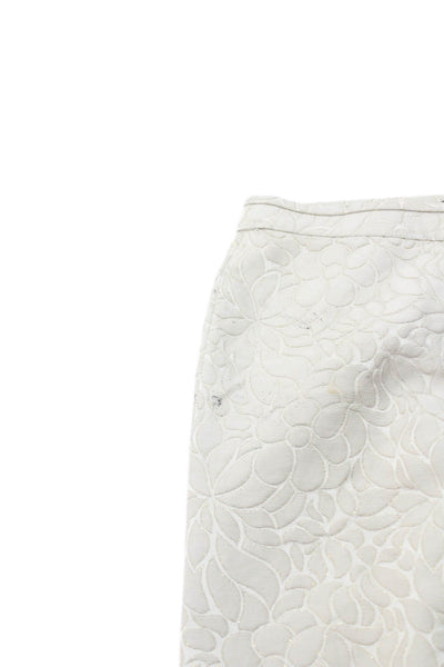J Crew Women Beige Floral Polyester Dress Pants Size 0