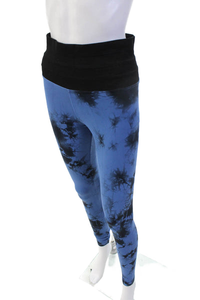 Soul Cycle Women Black Skull Ankle Leggings Polyester Size M