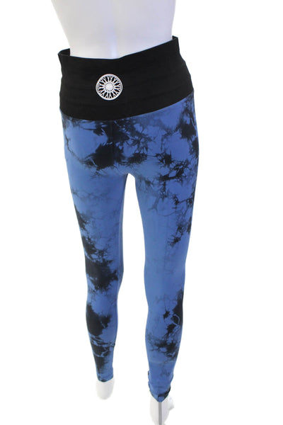 Soul Cycle Women Black Skull Ankle Leggings Polyester Size M
