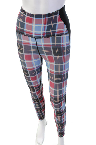 Splits59 Women Ankle Jeggings Plaid Black Size XS