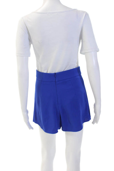 Zara Women Mini Blue Polyester Skort Size XS