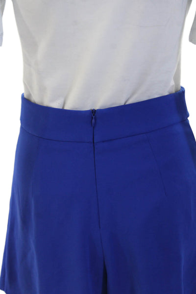 Zara Women Mini Blue Polyester Skort Size XS