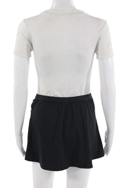 Lands End Women Mini Skort Black Size S