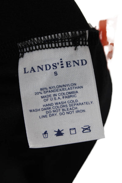 Lands End Women Mini Skort Black Size S