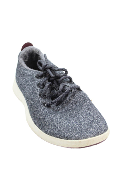 Allbirds Mens Lace Up Round Toe Wool Running Sneakers Gray White Size 9