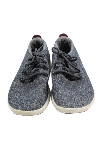 Allbirds Mens Lace Up Round Toe Wool Running Sneakers Gray White Size 9