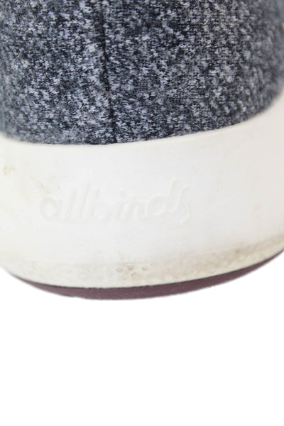 Allbirds Mens Lace Up Round Toe Wool Running Sneakers Gray White Size 9