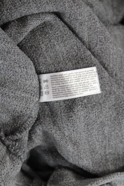 Three Dots Women Basic Gray Long Sleeve Round Neck Top Size XL